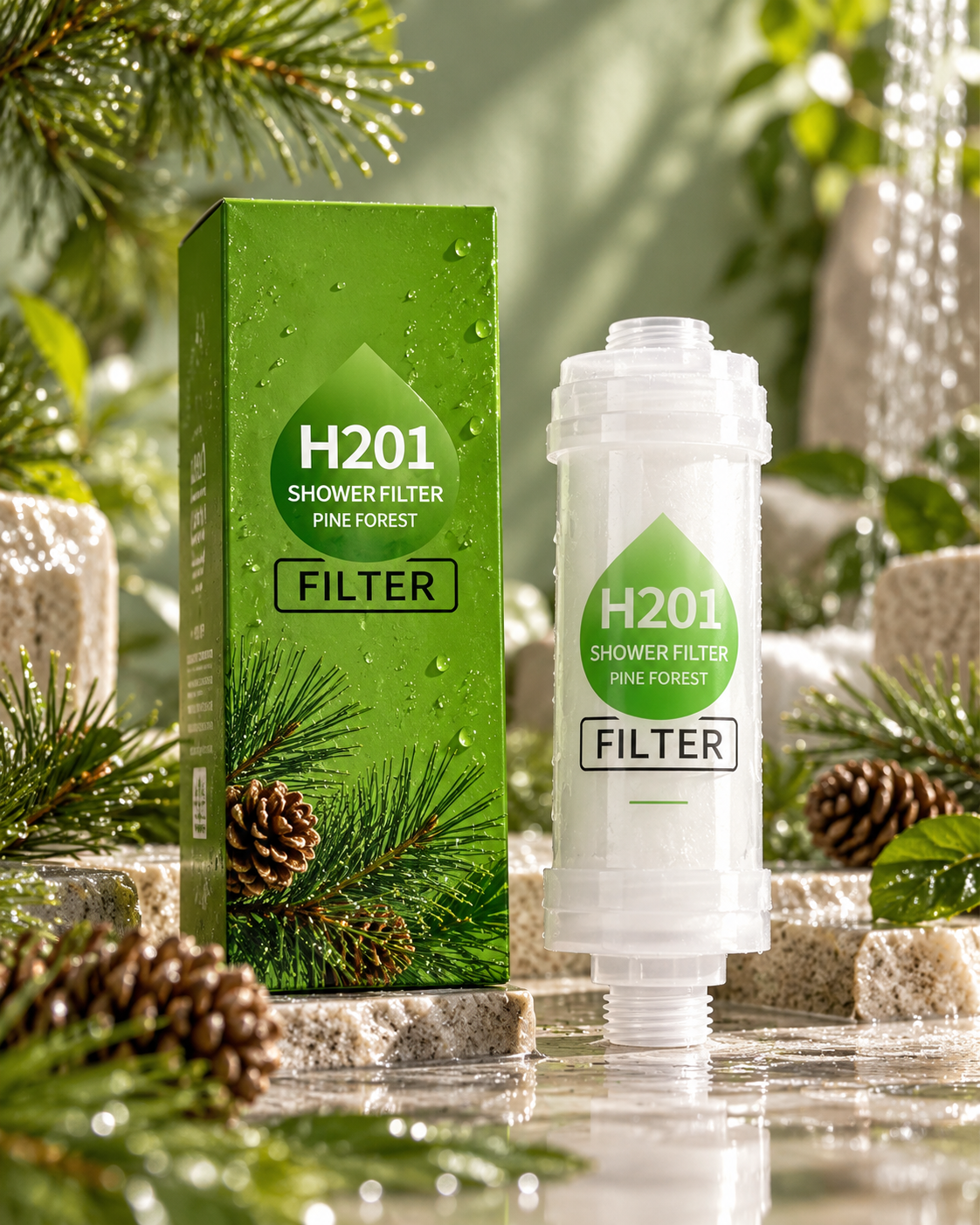 LIMPURA™ H201 AquaScent – Filtro de Ducha con Aromaterapia