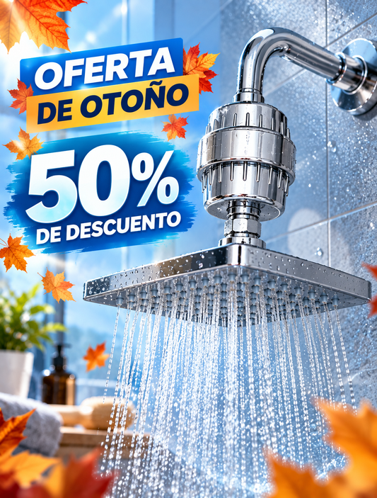 LIMPURA™ PureFlow 20X – Filtro de Ducha de 20 Etapas