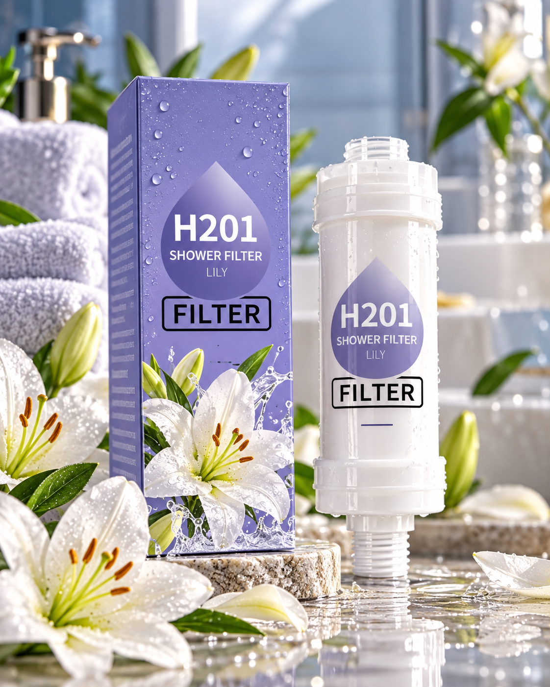 LIMPURA™ H201 AquaScent – Filtro de Ducha con Aromaterapia