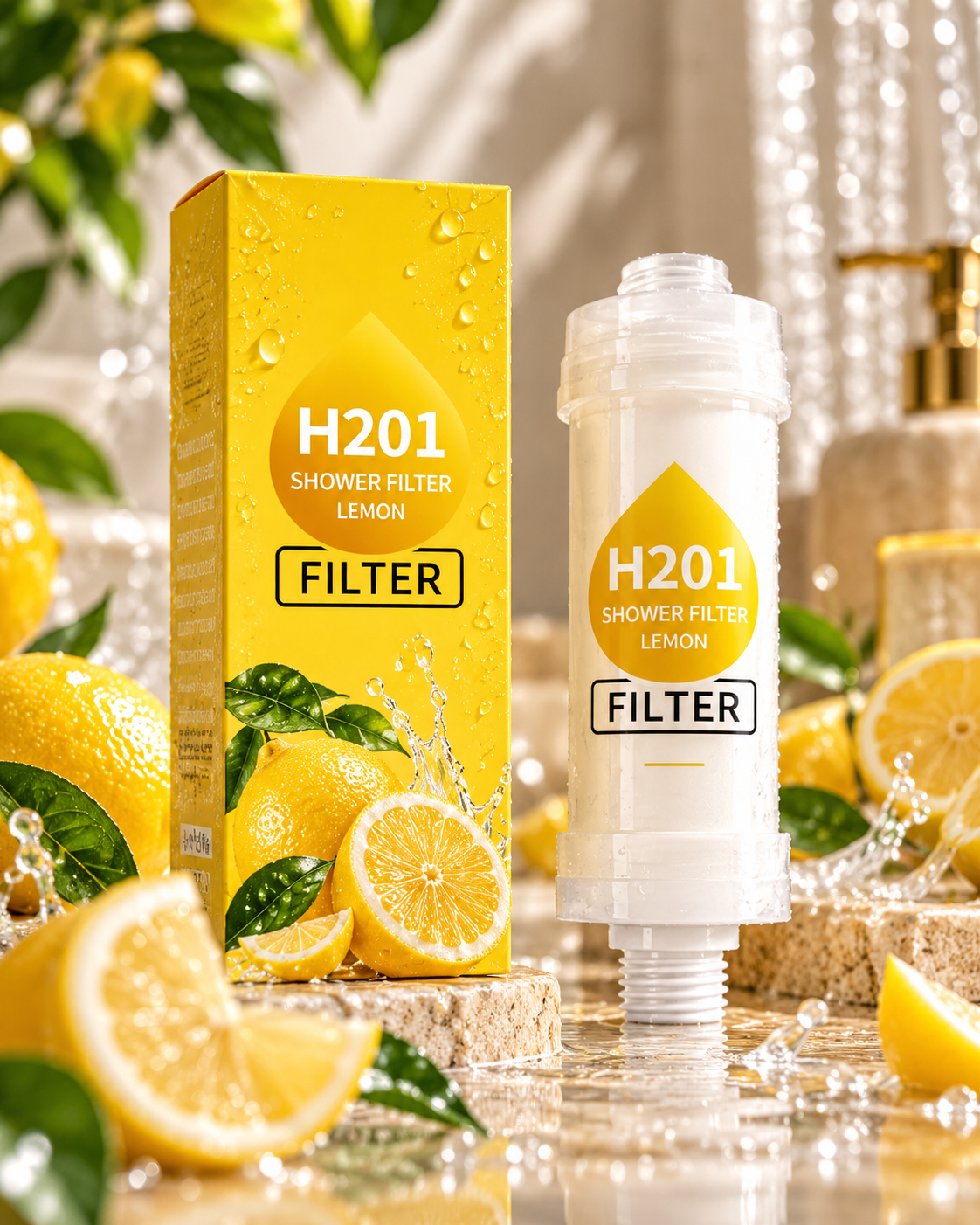 LIMPURA™ H201 AquaScent – Filtro de Ducha con Aromaterapia